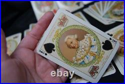 Antique English Queen Victoria Jubilee Playing Cards Royal Victorian Goodall Set