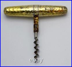 Antique English Sterling Silver Roundlet Corkscrew