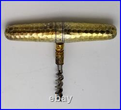 Antique English Sterling Silver Roundlet Corkscrew