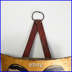 Antique English Toleware School University Gold Azure Red Crest Oxford Colleges