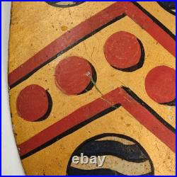 Antique English Toleware School University Gold Azure Red Crest Oxford Colleges