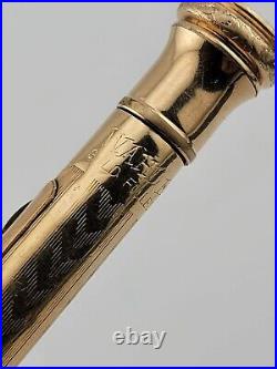 Antique English Victorian 14K Gold Filled Propelling Pencil Engraved 1927