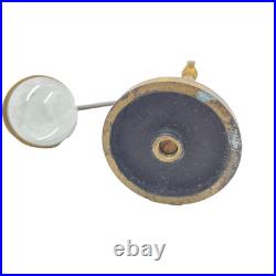 Antique English Victorian Magnifying Glass Pivoting Brass Stand Bullseye Lens