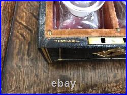 Antique English Victorian Perfume/cologne Box 2 Bottle Set Rimmel London