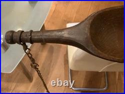 Antique English Wooden Milk Maid's Yoke Holder Carrier 19th Century Original