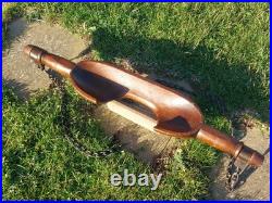 Antique English Wooden Milk Maid's Yoke Holder Carrier 19th Century Original