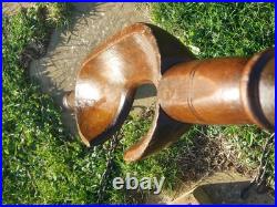 Antique English Wooden Milk Maid's Yoke Holder Carrier 19th Century Original