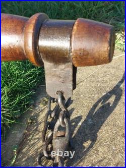 Antique English Wooden Milk Maid's Yoke Holder Carrier 19th Century Original Antique English Wooden Milk Maid's Yoke Holder Carrier 19th Century Original