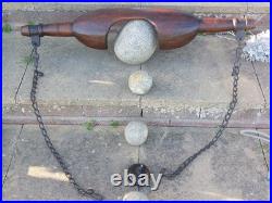 Antique English Wooden Milk Maid's Yoke Holder Carrier 19th Century Original Antique English Wooden Milk Maid's Yoke Holder Carrier 19th Century Original