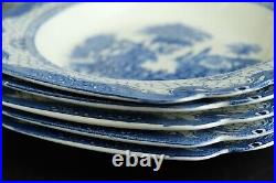 Antique English blue dinnerservice' Adams landscape' 19th century