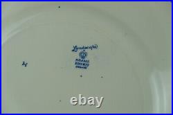 Antique English blue dinnerservice' Adams landscape' 19th century