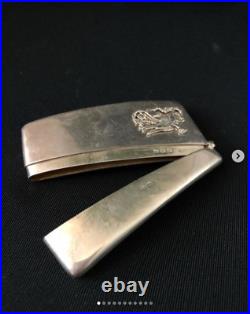 Antique English silver matchbox England, London 1923. Sterling silver 925