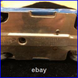 Antique English tin spring-loaded automobile, vintage