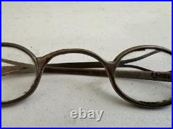 Antique English with Makers Mark Spectacles / Glasses with Tin / Metal Case