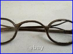 Antique English with Makers Mark Spectacles / Glasses with Tin / Metal Case
