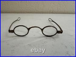 Antique English with Makers Mark Spectacles / Glasses with Tin / Metal Case
