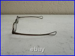 Antique English with Makers Mark Spectacles / Glasses with Tin / Metal Case