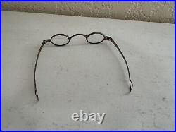 Antique English with Makers Mark Spectacles / Glasses with Tin / Metal Case