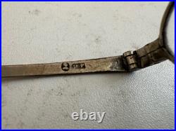 Antique English with Makers Mark Spectacles / Glasses with Tin / Metal Case