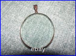 Antique Estate 9CT GOLD Mourning 2 Photo 2 Locket Double Glazed & Cameo