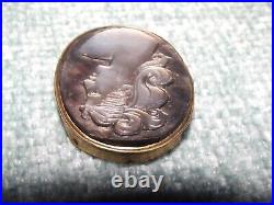 Antique Estate 9CT GOLD Mourning 2 Photo 2 Locket Double Glazed & Cameo