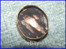 Antique Estate 9CT GOLD Mourning 2 Photo 2 Locket Double Glazed & Cameo