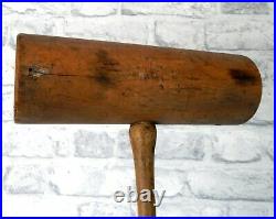 Antique Jaques of London Vintage Wooden Croquet Mallet England English #A