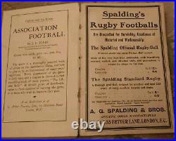 Antique Jerome J. Rahilly Rugby Football 1st Edition 1904 ADVERTS Original