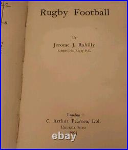 Antique Jerome J. Rahilly Rugby Football 1st Edition 1904 ADVERTS Original