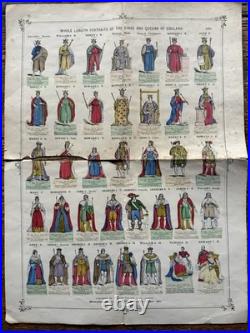 Antique Jigsaw Rare Peacocks England & Wales Kings & Queens Double Dissection