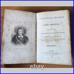 Antique John Milton Paradise Lost published 1833 by William Mark Clark