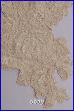 Antique Lace Collar 1920s Cream / Beige Vintage R2049