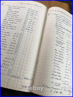 Antique Ledger 1950s On Old Vintage Cash Book Hand Written Birmingham Accounts