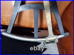 Antique Maritime English Ebony & Brass Octant Spencer & Browning Please Read