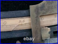 Antique Maritime English Ebony & Brass Octant Spencer & Browning Please Read