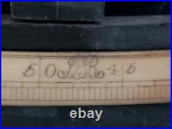 Antique Maritime English Ebony & Brass Octant Spencer & Browning Please Read