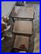 Antique Nest Of Three Tables Side Occasional English Mahogany Glass Vintage
