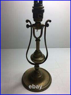Antique Old English Art Nouveau Brass Gimbal Ships Lamp