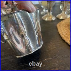 Antique Old English Sheffield Silver Plated Tea Caddy WithLion Head Side Handles