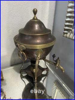 Antique Old Vintage English Bronze Georgian Samovar Tea Coffee