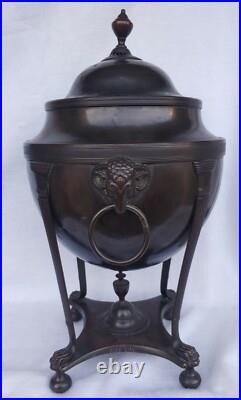 Antique Old Vintage English Georgian Bronze Samovar Tea Coffee Server