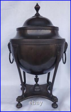 Antique Old Vintage English Georgian Bronze Samovar Tea Coffee Server