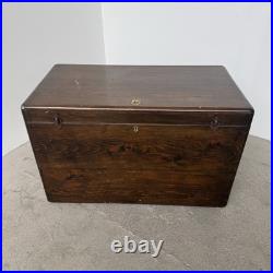 Antique Pine Blanket Box Large Sea Chest Vintage Trunk Bedroom or Coffee Table