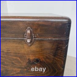 Antique Pine Blanket Box Large Sea Chest Vintage Trunk Bedroom or Coffee Table