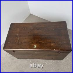 Antique Pine Blanket Box Large Sea Chest Vintage Trunk Bedroom or Coffee Table