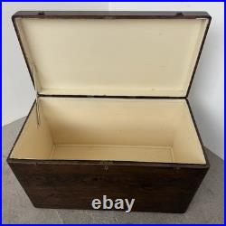 Antique Pine Blanket Box Large Sea Chest Vintage Trunk Bedroom or Coffee Table
