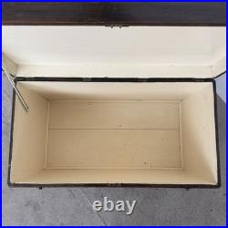 Antique Pine Blanket Box Large Sea Chest Vintage Trunk Bedroom or Coffee Table