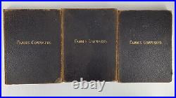 Antique Rare 1891 Famous Composers and Their Works Leather Cover Lot of 3 Books
