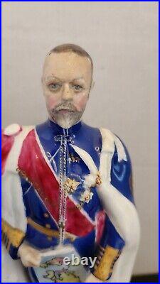 Antique Rare 1935 Royal Worcester King George V English Royal Family Figurine