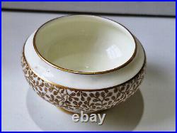 Antique Royal Doulton'Gaythorne' Vintage English Porcelain Bowl with Gold Trim